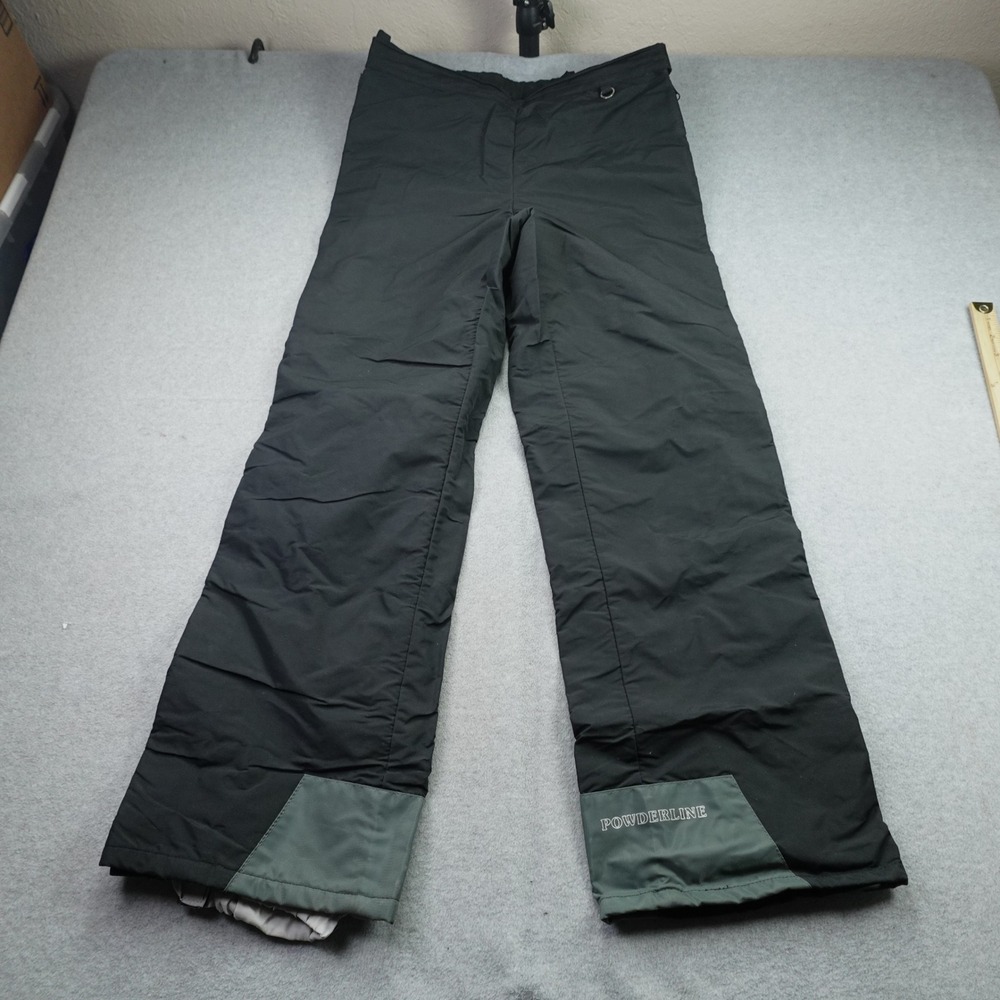 Powderline Pants Mens M Black Vintage Gore-Tex Snow Ski Full Zip USA Made